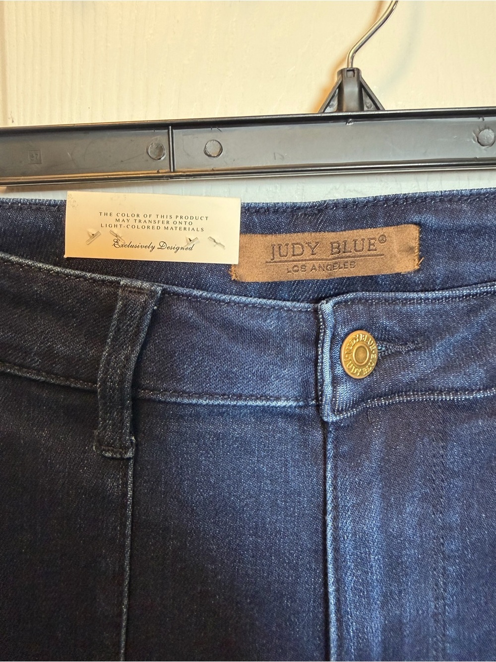 Judy Blue High Rise Straight Leg Utility Jeans Dark Wash 9/29 NWT - Picture 4 of 9